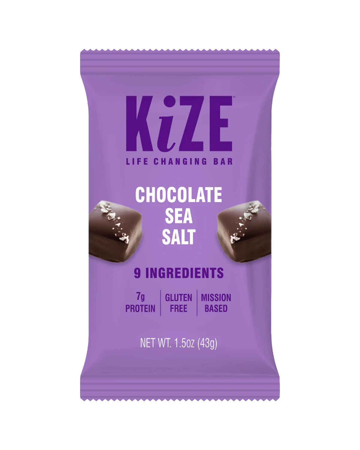 KiZE Chocolate Sea Salt (Box of 10)