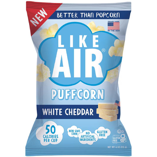 Like Air White Cheddar Puffcorn, 4 oz