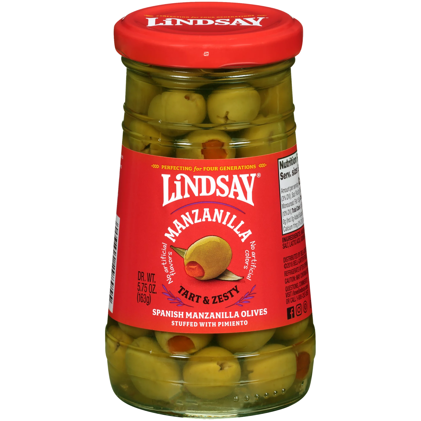 Lindsay Spanish Pimiento Stuffed Manzanilla Olives 5.75 oz