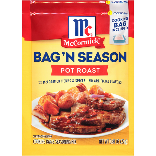 McCormick Bag 'n Season Pot Roast Seasoning Mix, 0.81 oz Coatings & Batters