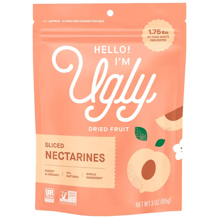 The Ugly Company - 3oz Dried & Sliced Nectarines