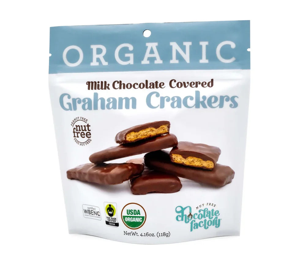 Chocolate Factory Organic Milk Chocolate Graham Crackers 4.16 oz