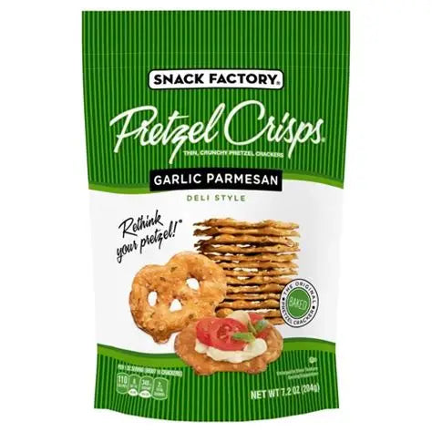 Snack Factory Garlic Parmesan Pretzel Crisps, 7.2 oz