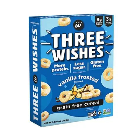 Three Wishes Cereal Vanilla Frosted, 8.6 oz