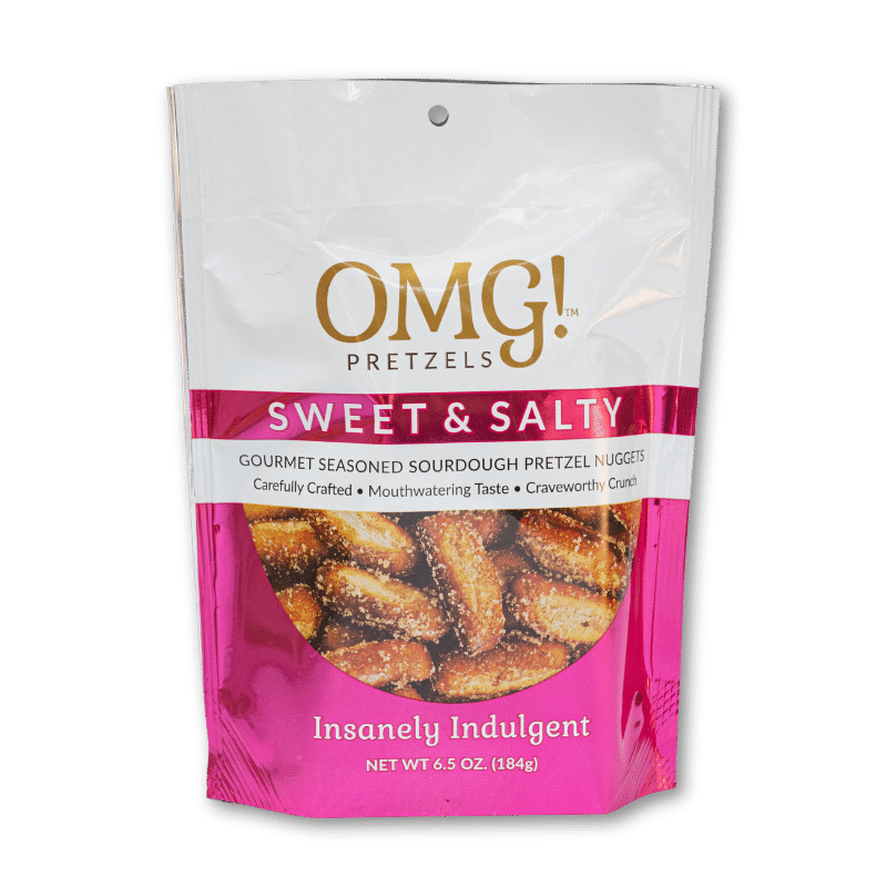 OMG! Pretzels Sweet & Salty Seasoned Sourdough Pretzel Nuggets