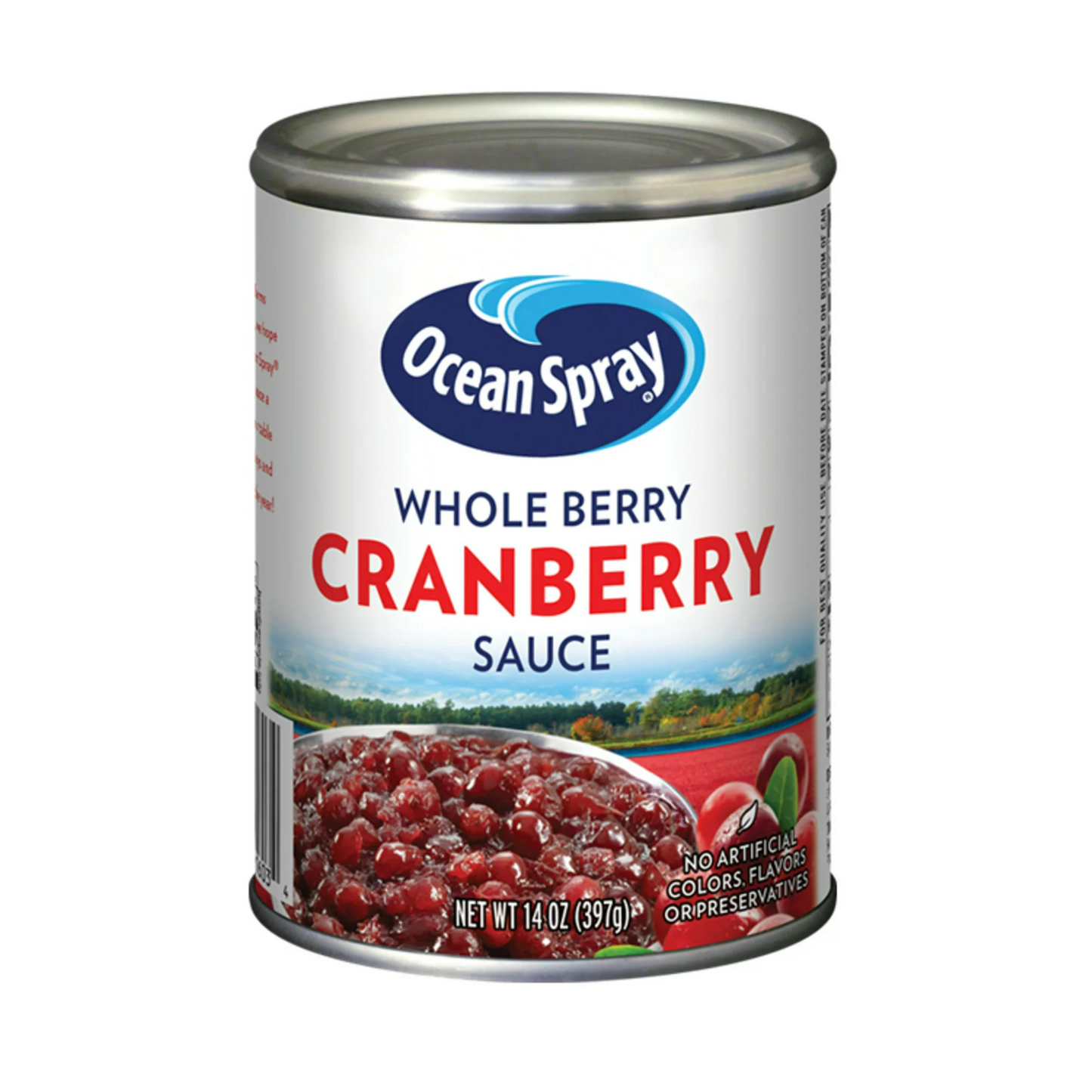 Ocean Spray Whole Berry Cranberry Sauce, 14 oz Can