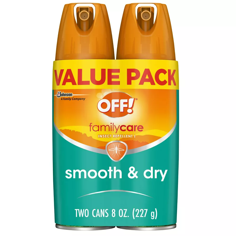 OFF! FamilyCare Mosquito Repellent Smooth & Dry - 8oz/2ct