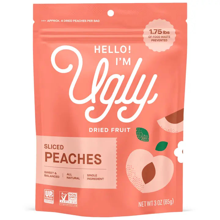 The Ugly Company - 3oz Dried & Sliced Peaches