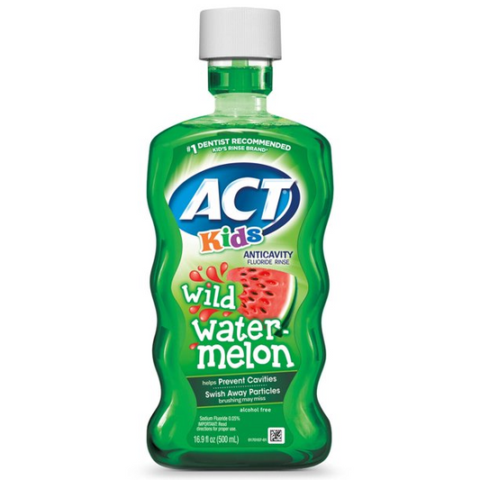 ACT Kids Anticavity Fluoride Rinse Wild Watermelon, 16.9 oz