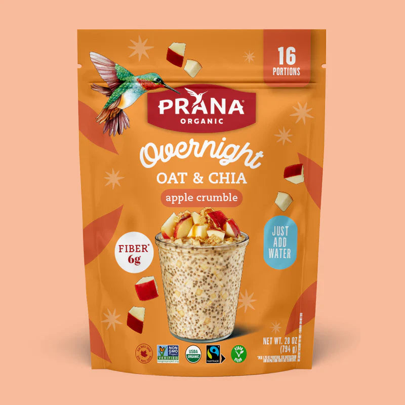Prana Overnight Chia Oats Apple Crumble,  28 oz