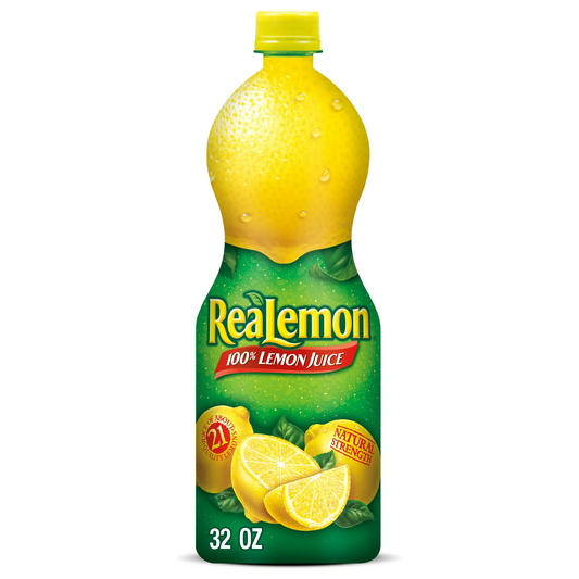 ReaLemon 100% Lemon Juice, 32 fl oz bottle