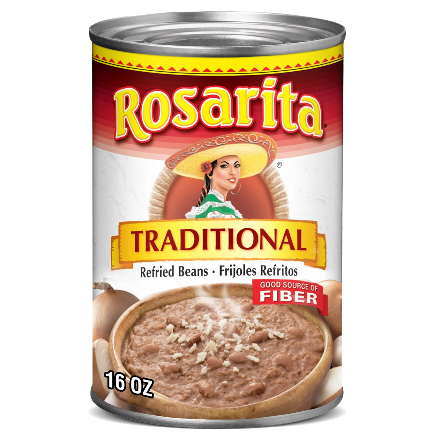 Rosarita Traditional Refried Beans, 16 oz