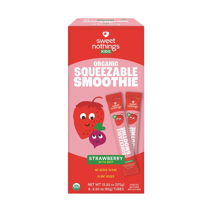 Sweet Nothings Strawberry Beet Squeezable Smoothie, 6 Count