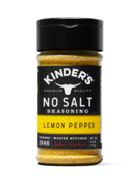 Kinder's Lemon Pepper No Salt Seasoning & Rub