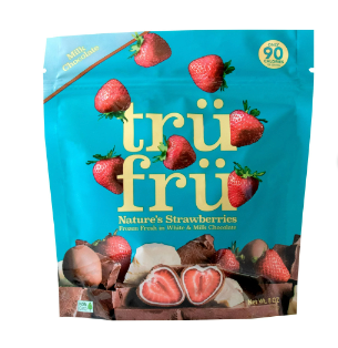 Tru Fru Natures Strawberries Frozen Fresh in White & Milk Chocolate