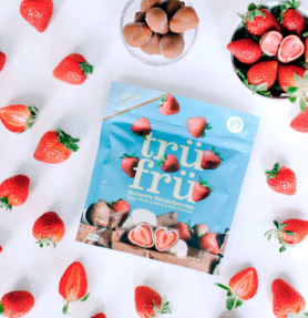 Tru Fru Natures Strawberries Frozen Fresh in White & Milk Chocolate