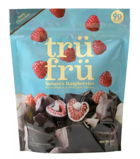 Tru Fru  Dark Chocolate Frozen Raspberries