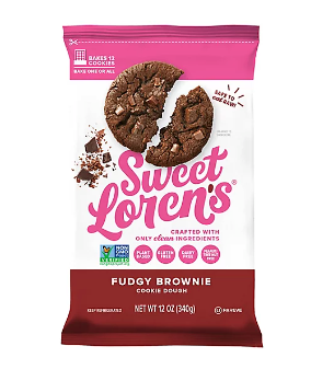 Sweet Lorens Gluten Free Fudgy Brownie Cookie Dough - 12 Oz