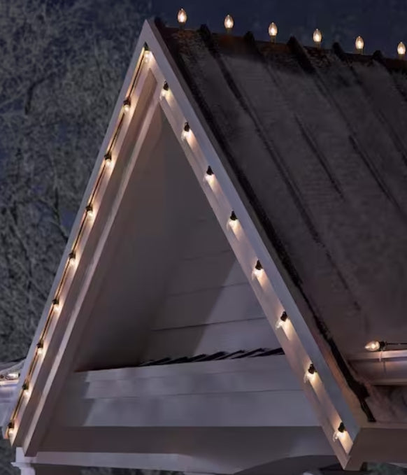 Home Accents Holiday 25 Clear Incandescent C9 Lights