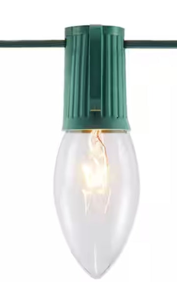 Home Accents Holiday 25 Clear Incandescent C9 Lights