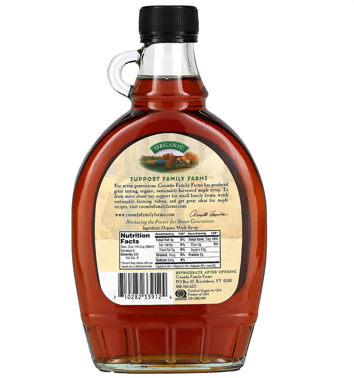 Coombs Family Farms Organic Maple Syrup 12oz