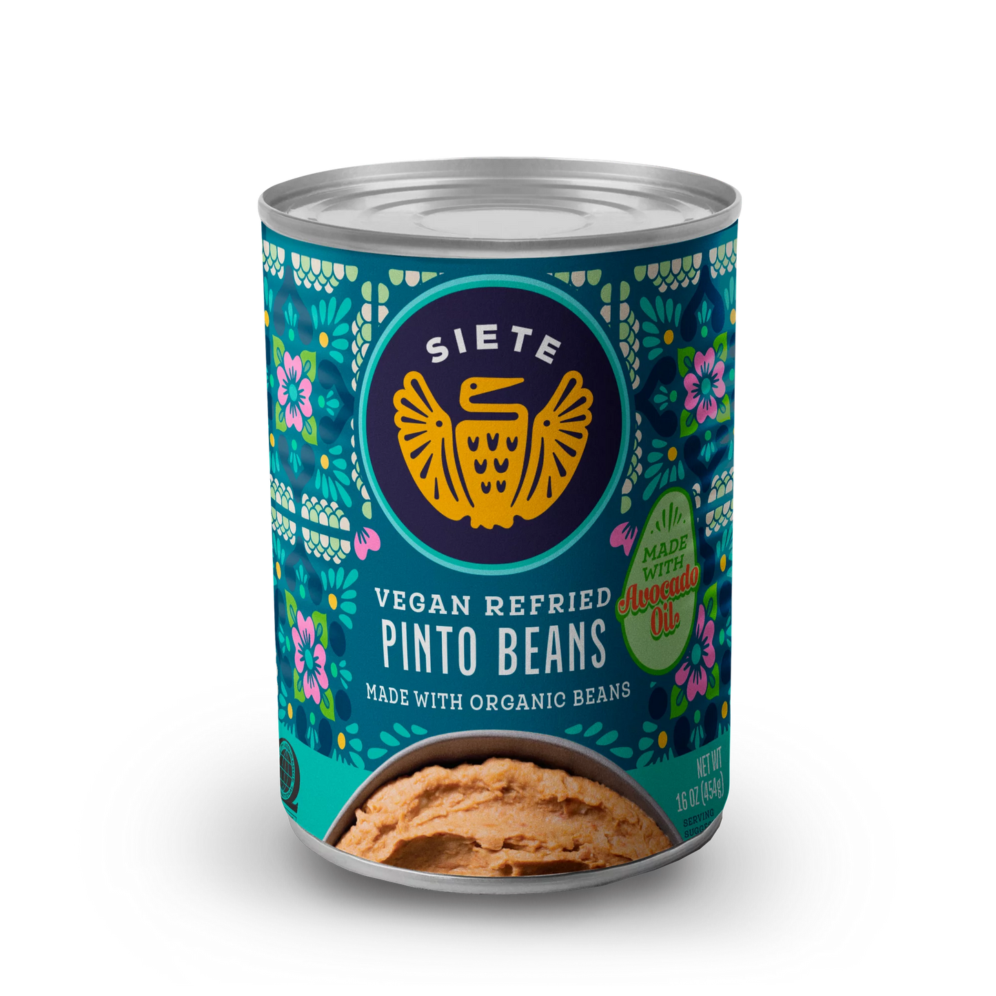 SIETE - Vegan Refried Pinto Beans, 16 oz