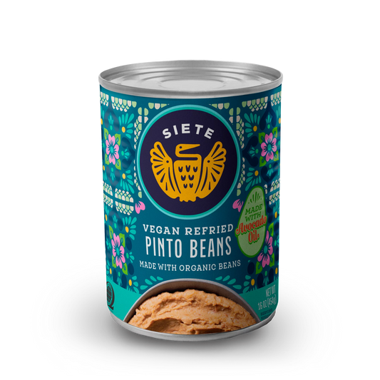 SIETE - Vegan Refried Pinto Beans, 16 oz