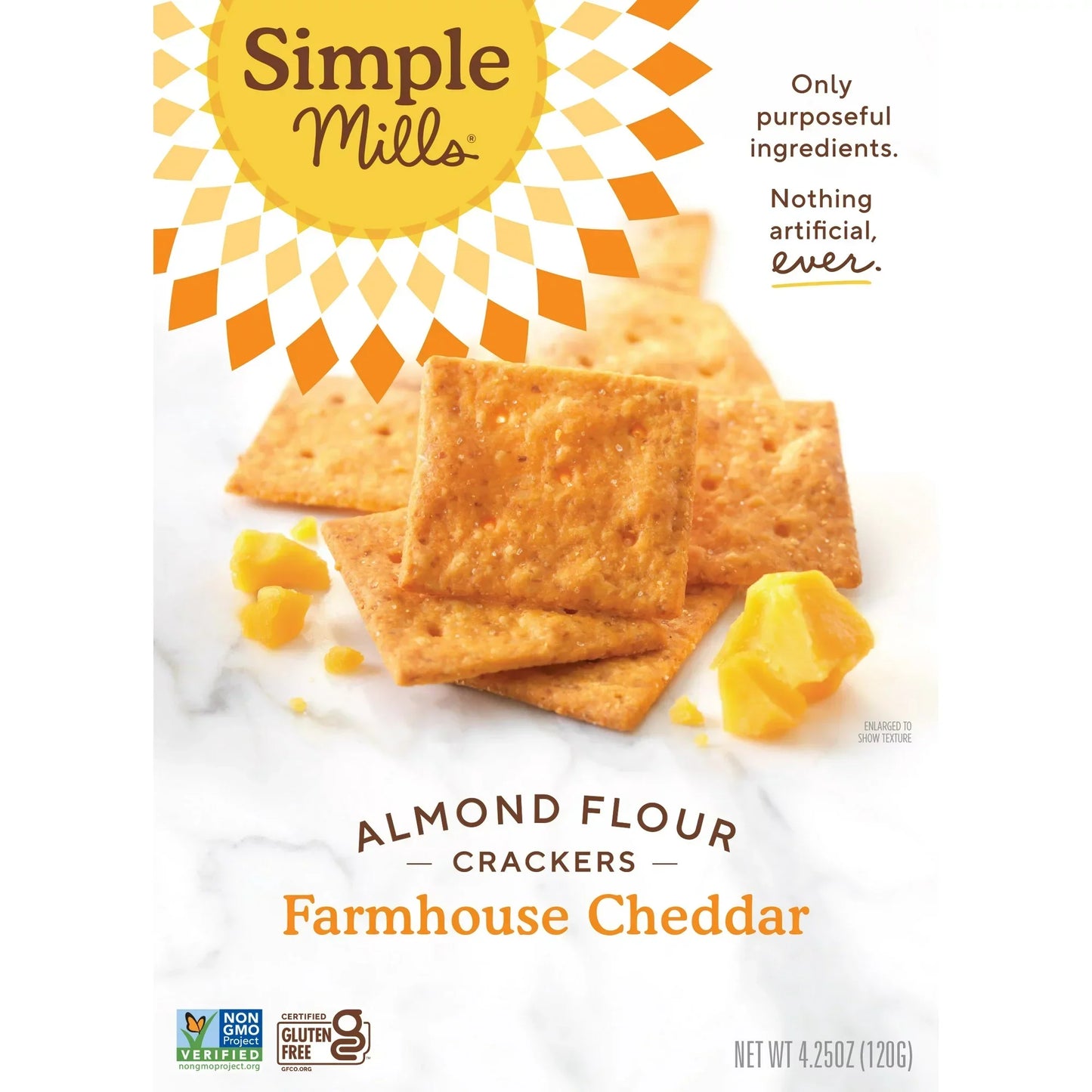 Simple Mills Almond Flour Crackers, Farmhouse Cheddar Crackers