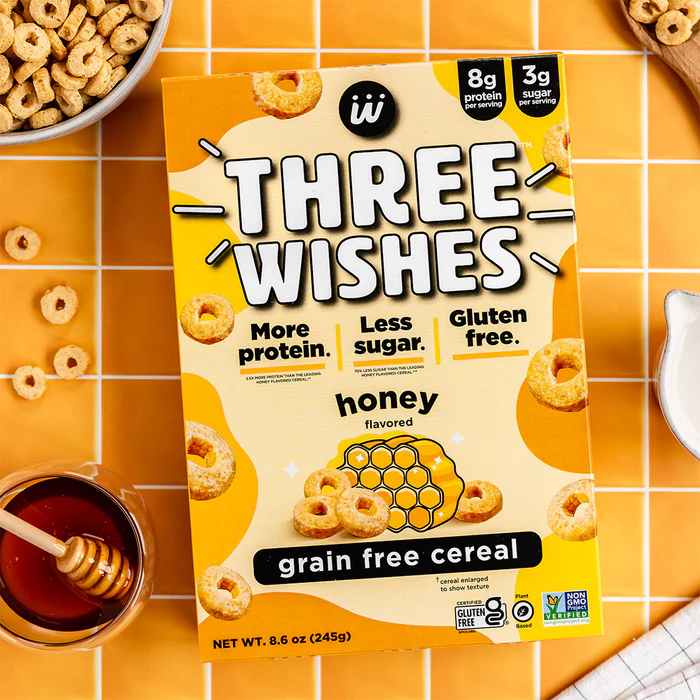 Three Wishes Cereal - Honey Grain Free 8.6oz