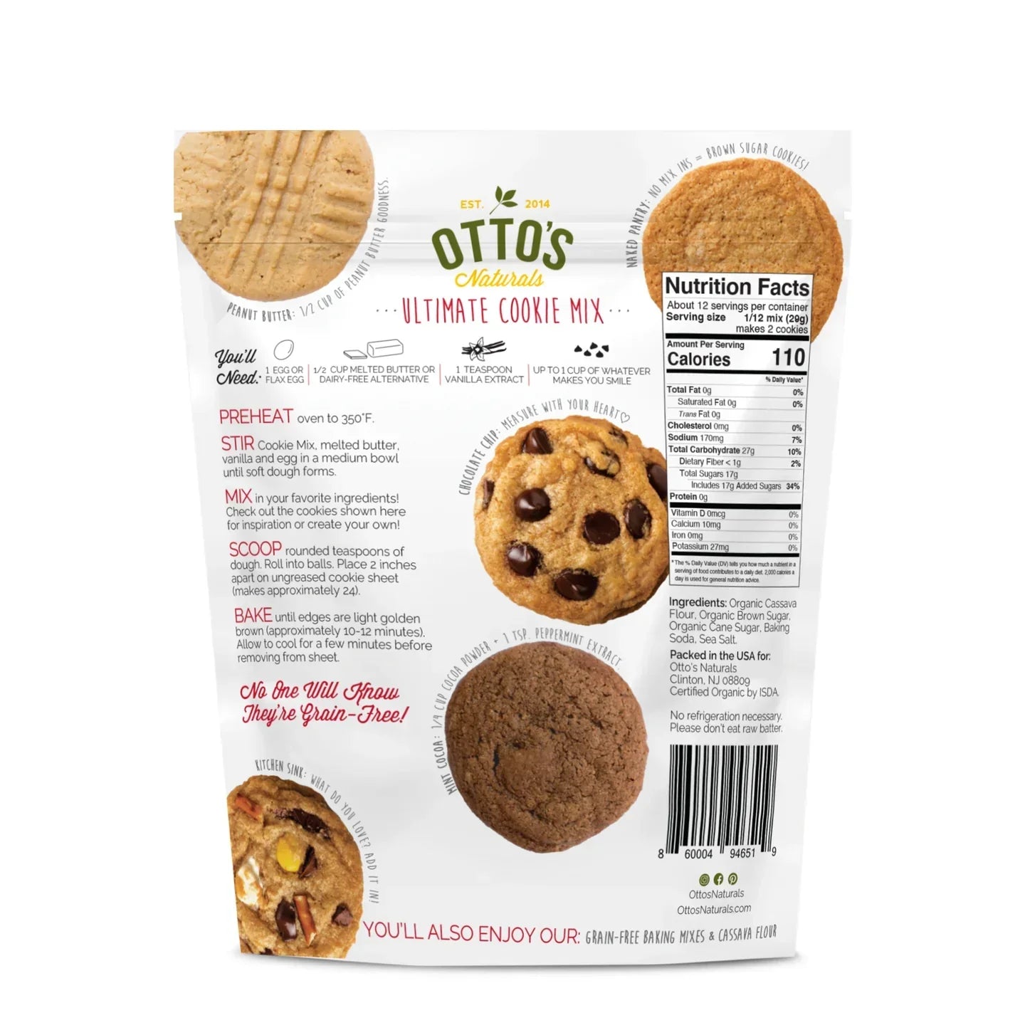 Otto's Naturals Grain-Free Ultimate Cookie Mix