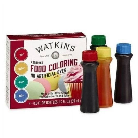 Watkins Assorted Food Coloring, 1.2 fl oz