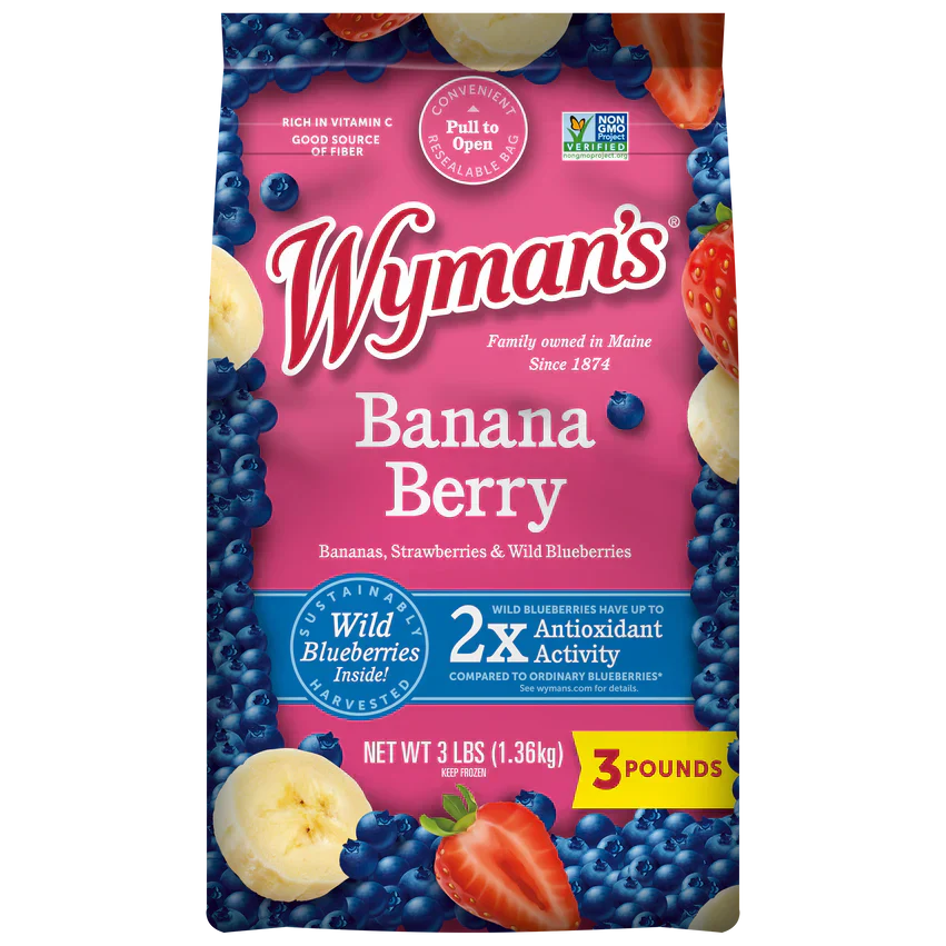 Wyman's Frozen Banana Berry 3 lbs