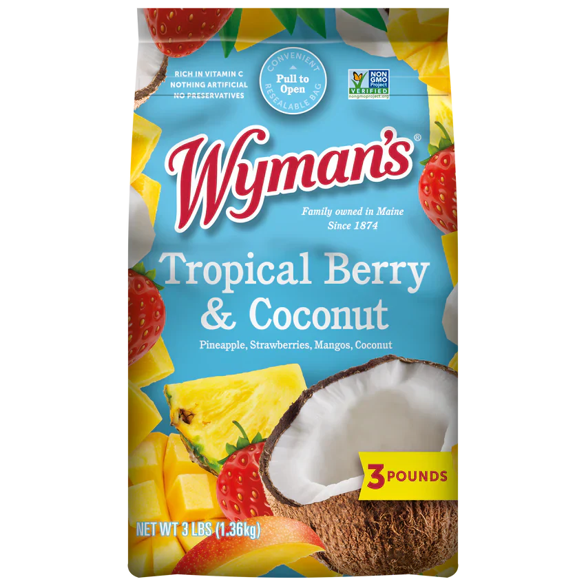 Wyman's Frozen Tropical Berry and Coconut 3 lbs