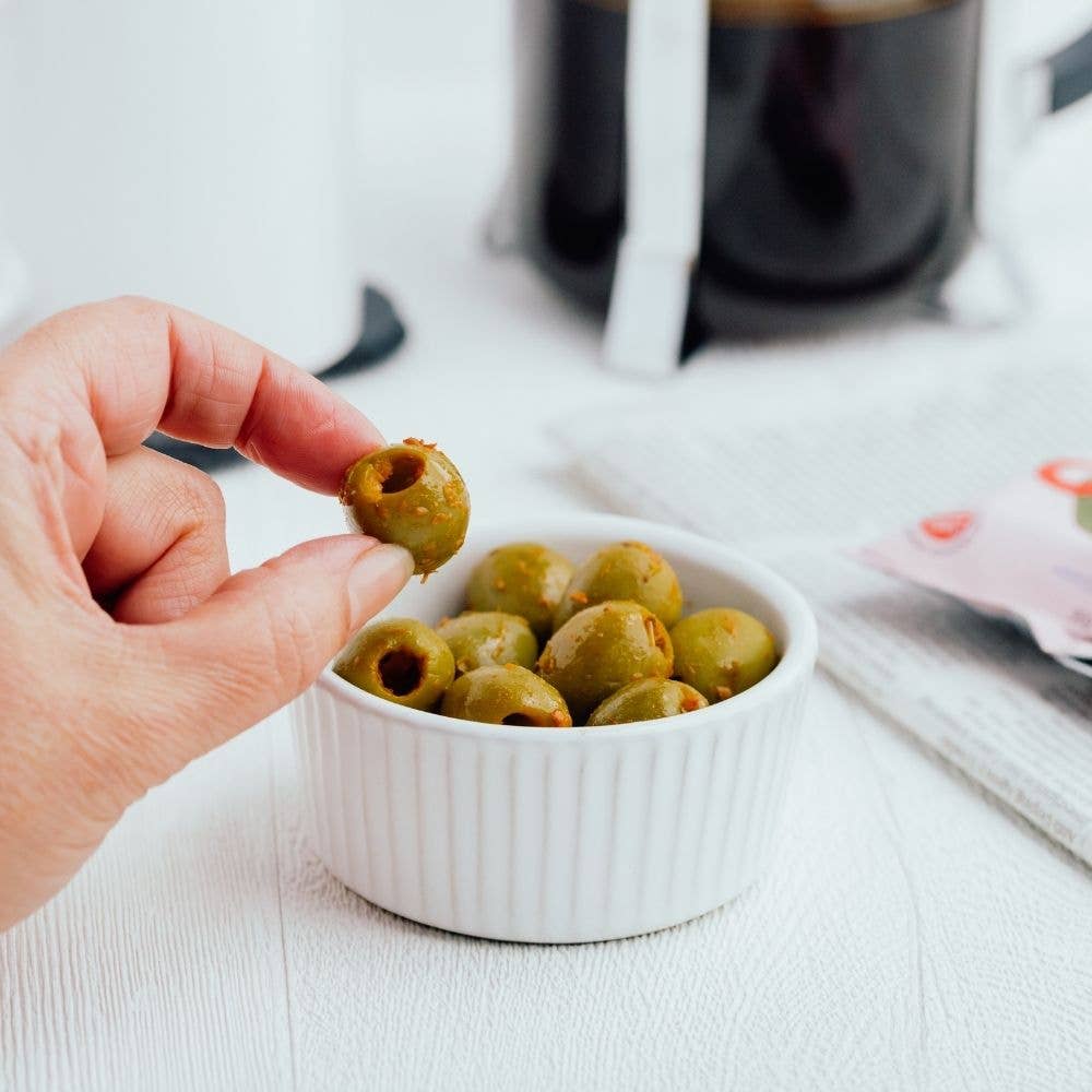 Oloves -  Chili & Oregano Pitted Green Olives 1.1oz