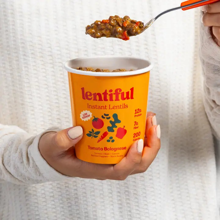 Lentiful - Low Sodium Tomato Bolognese Instant Lentils