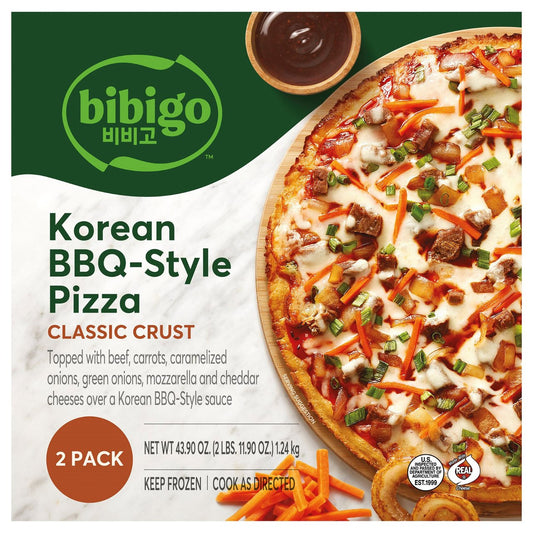 Bibigo Classic Korean BBQ-Style Pizza, 2-Pack