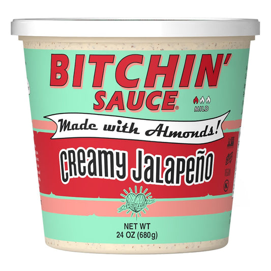 Bitchin' Sauce Creamy Jalapeño Almond Dip, 24 oz