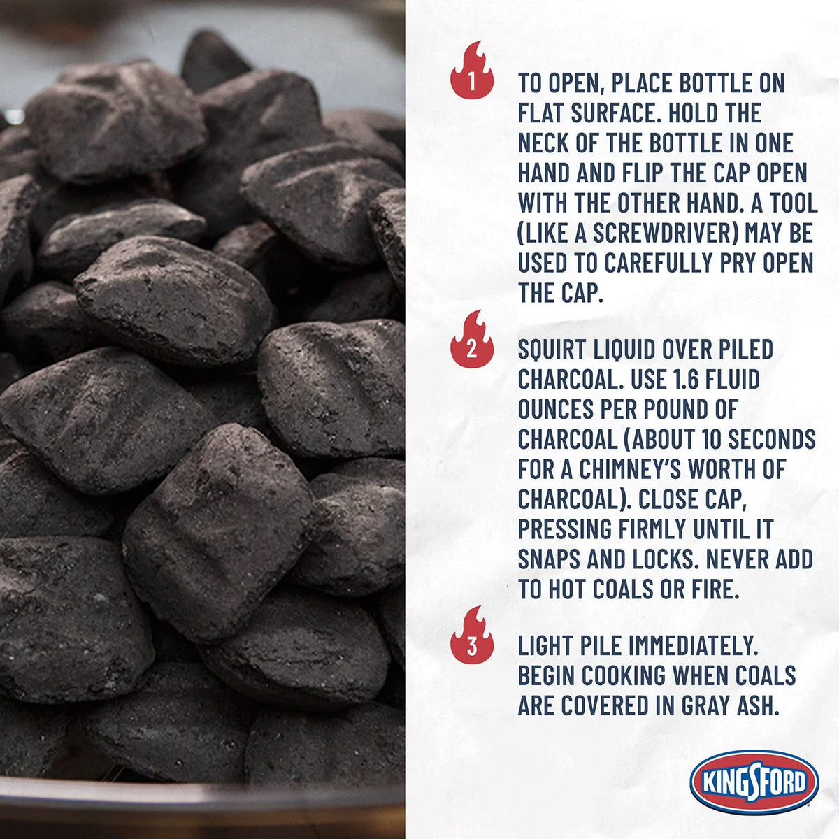 Kingsford Odorless Charcoal Lighter Fluid, 64 fl. oz., 2 pk.