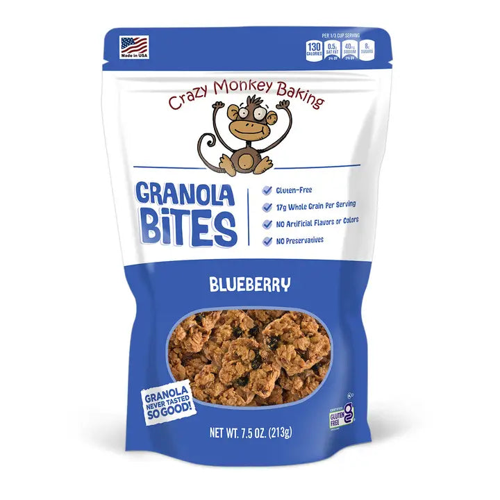 Crazy Monkey Blueberry Granola Bites - 7.5 oz