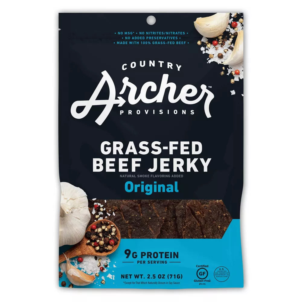 Country Archer All Natural Grass Fed Original Beef Jerky - 2.5oz