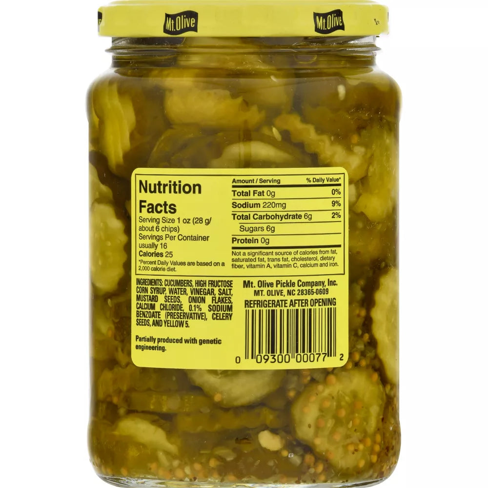 Mt. Olive Old-Fashioned Sweet Bread & Butter Pickle Chips - 24oz