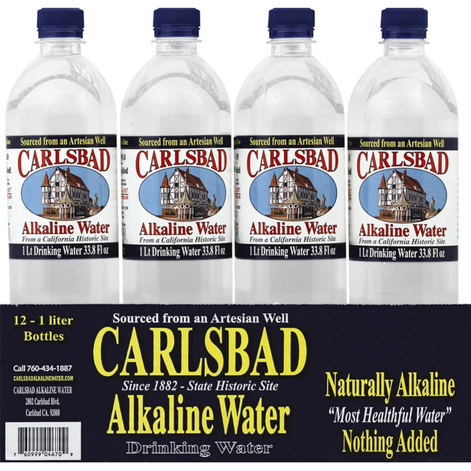 Carlsbad Alkaline Water, 12 ct 1 Liter