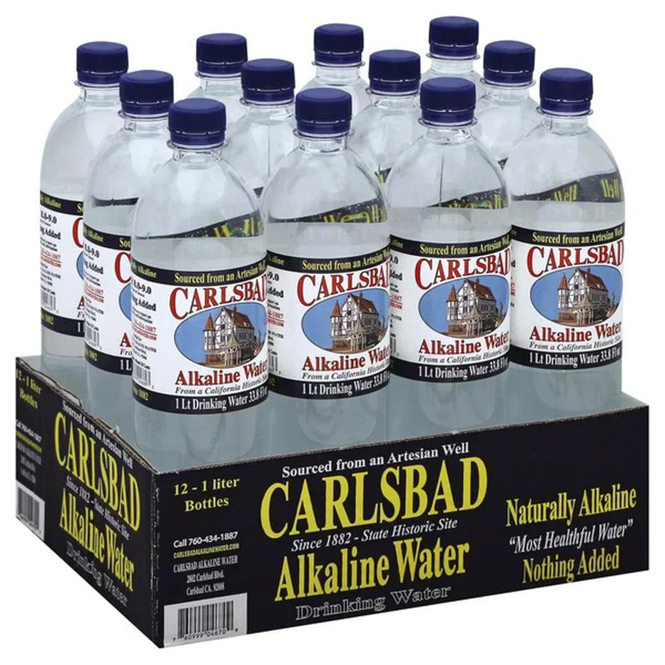 Carlsbad Alkaline Water, 12 ct 1 Liter