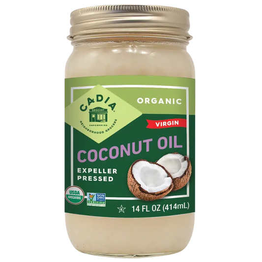 Cadia Organic Unrefined Extra Virgin Coconut Oil, 14 oz