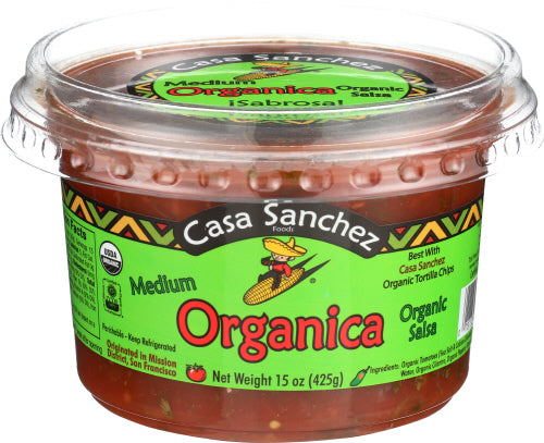 Casa Sanchez - Organic Medium Salsa, 15 oz