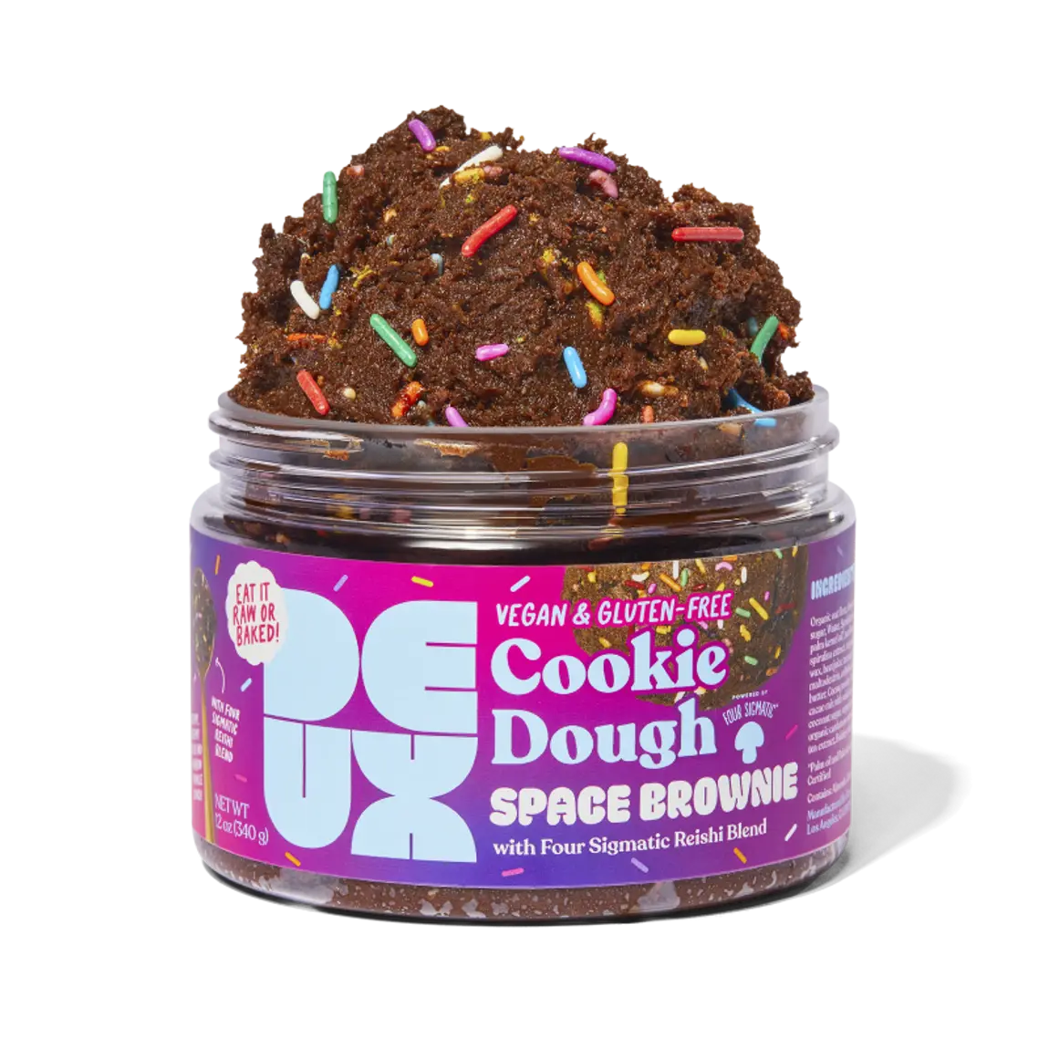 DEUX Vegan and Gluten Free Space Brownie Cookie Dough 4oz