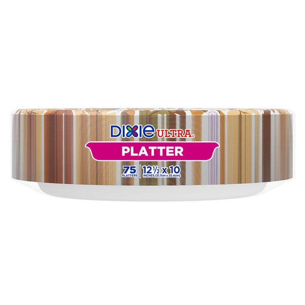 Dixie Ultra Platter, 12.5" x 10", 75-count