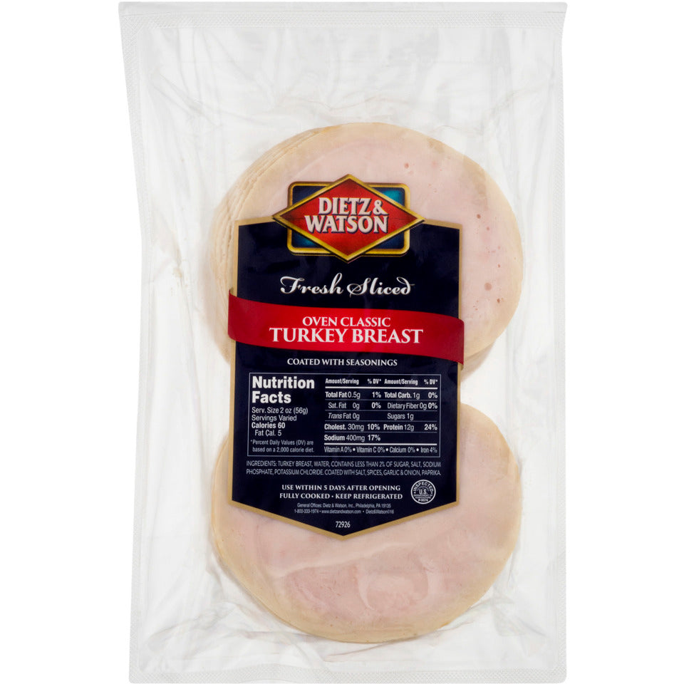 Dietz & Watson Oven Classic Turkey Breast 8oz