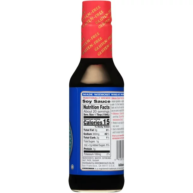 Kikkoman Gluten-Free Soy Sauce, 10 oz