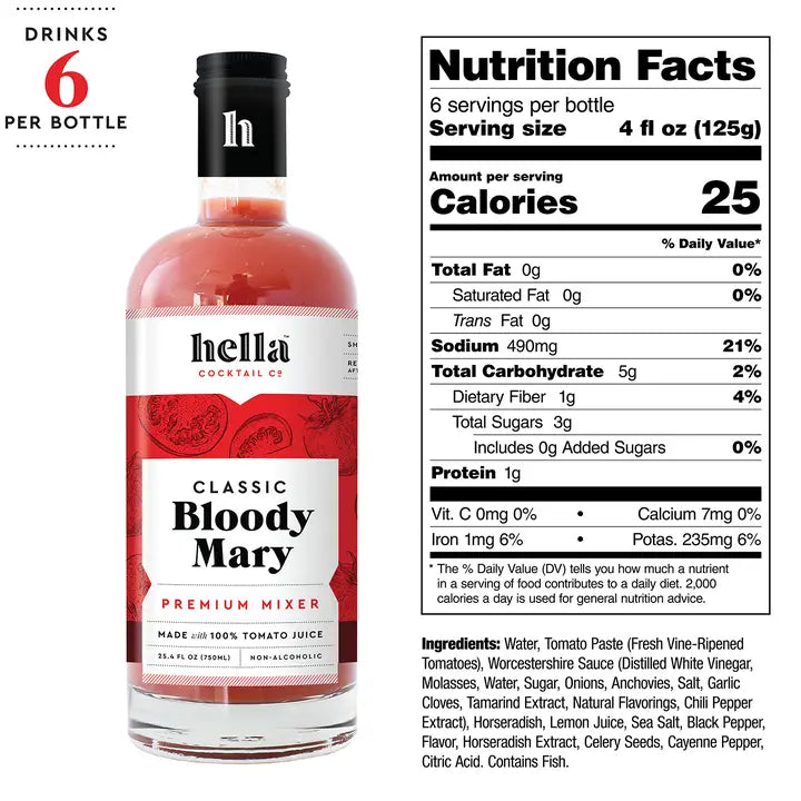 Hella Cocktail Co. - Mixer: Bloody Mary, 750 Ml